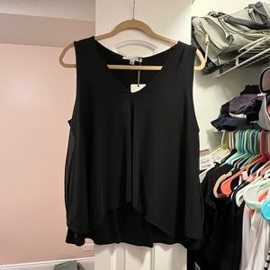 NWT Green Envelope Satin Flowy Tank